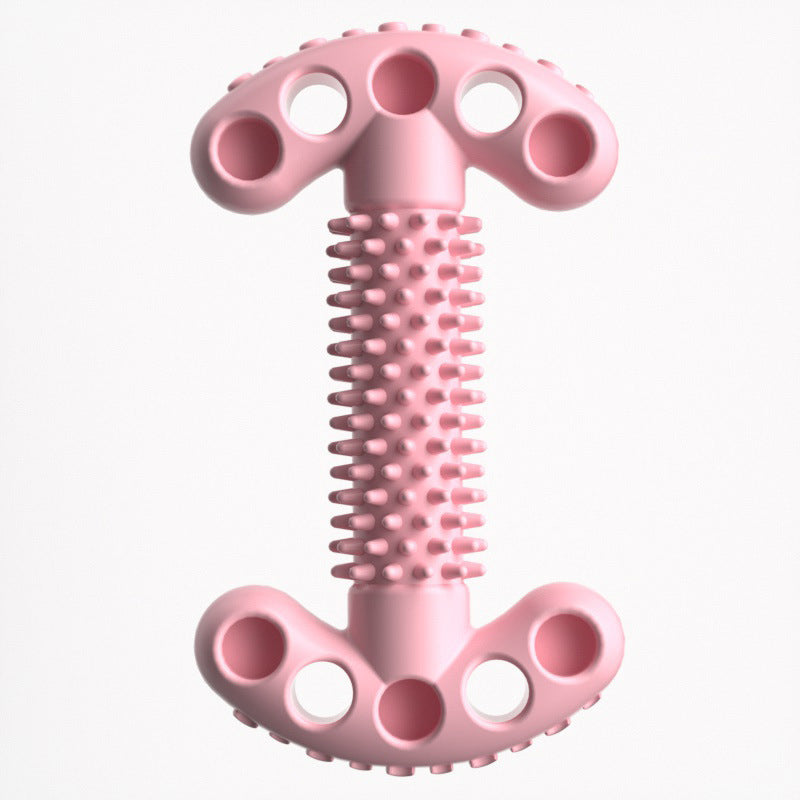 Unkaputtbares Hundespielzeug, Double T-Form Kauspielzeuge mit Weiche Dornen für Hunde, Robuste & leicht zu reinigen, Drei Farben
