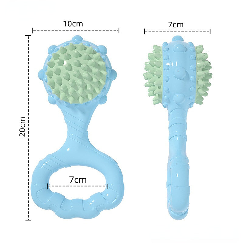 Hundespielzeug Unkaputtbar, blau oder orange TPR-Handzugring, Ton & Licht, Robust und langlebig, Geeignet für verspielte Hunde