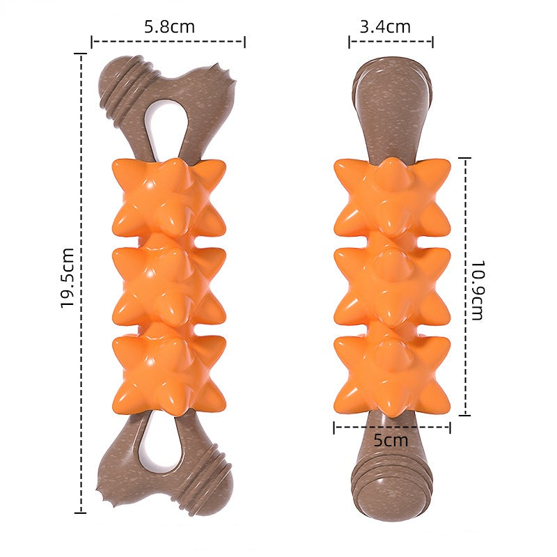 Kauknochen Hund, TRP Meteor-Knochen, PP & Holzfaser, Hundespielzeug Zahnpflege, Begleiten Sie Ihren Hund, Vier Farben