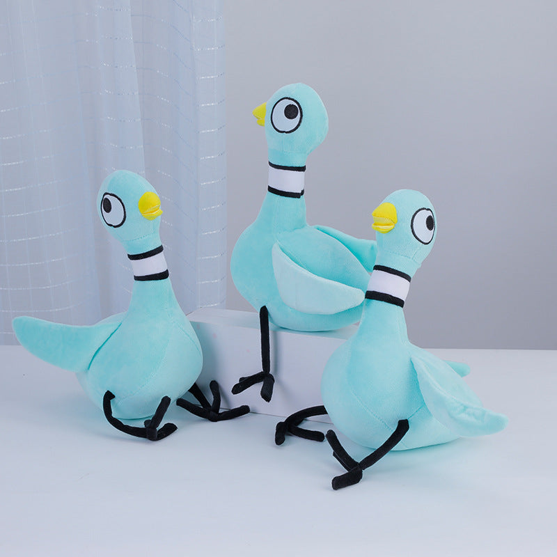 Kuscheltier für den Hund, blauen Taube enthält PP-Baumwolle, Welpenspielzeug, Hochwertige Plüschpuppe für alle Hunde