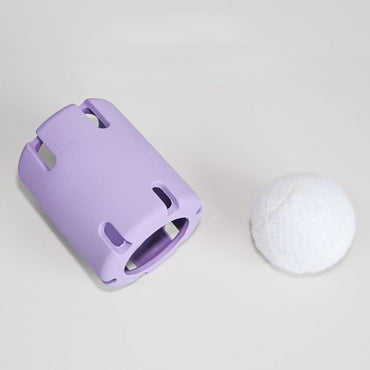 Hunde Intelligenzspielzeug, Lila Tennispokal mit Hundeball, Beschäftigungsspielzeug für Hunde zum Spielen & Lernen