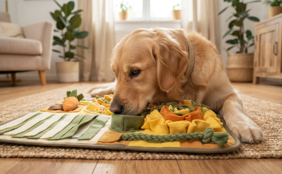 Schnüffelmatten zur Verhaltensförderung bei Hunden - PAWSOMETIME