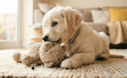 Warum kauen Welpen an Kuscheltieren verstehen - PAWSOMETIME