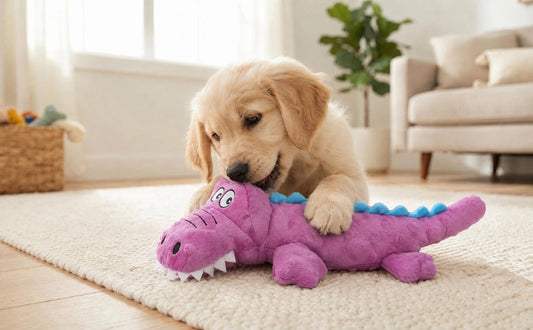 Plüschtiere für Welpen mit Mehrwert Spielen Kuscheln Lernen - PAWSOMETIME