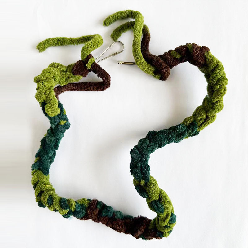 Vogel Spielzeug für Papageien, 50cm Bunte Plüsch Kletterseile, Hängendes Spielzeug für Vögel, Stehplatz für aktive Tiere