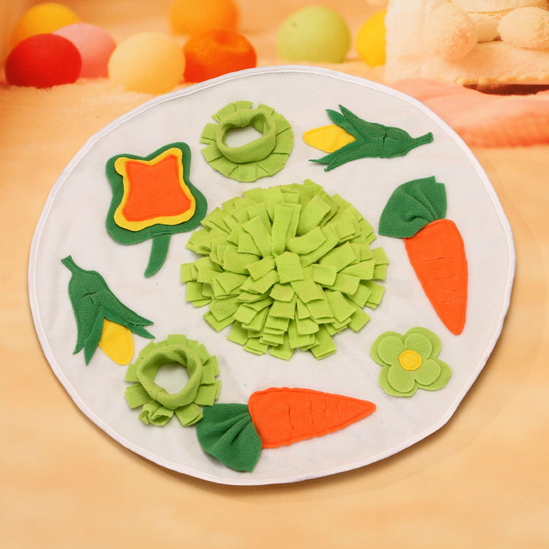 Kaninchen Spielzeug für glückliche Hasen, 5 Stile Bunte Schnüffelmatte, perfekt zum Stressabbau, Meerschweinchen verfügbar