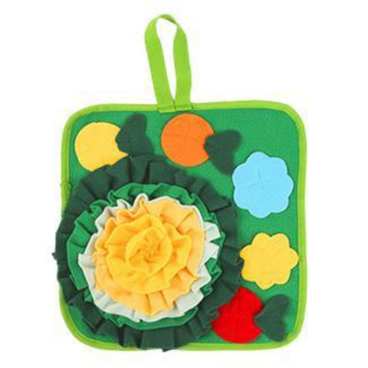 Kaninchen Spielzeug, Vier Farben Schnüffelteppich für Kaninchen, Meerschweinchen & Hamster, Futterspielzeug für Kleintiere