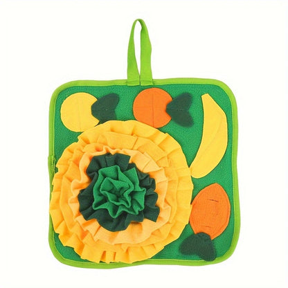 Kaninchen Spielzeug, Vier Farben Schnüffelteppich für Kaninchen, Meerschweinchen & Hamster, Futterspielzeug für Kleintiere