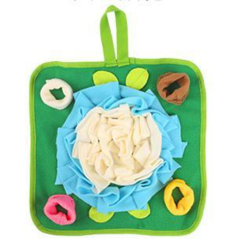 Kaninchen Spielzeug, Vier Farben Schnüffelteppich für Kaninchen, Meerschweinchen & Hamster, Futterspielzeug für Kleintiere