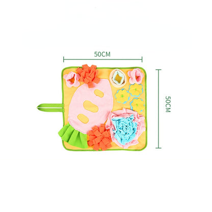 Kaninchen Spielzeug, Interaktives 50 cm Polar Fleece Schnüffelpad für geistige Anregung & Beschäftigung