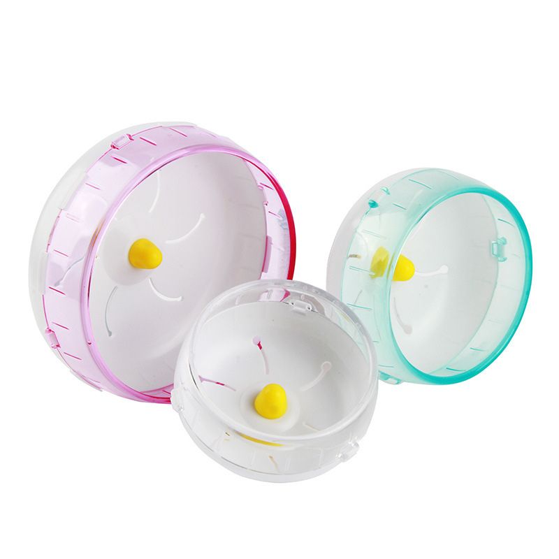 Hamsterrad, 3 Stück Halbtransparente Quiet Wheel für aktive Hamster, Leise und stabil, Hochwertiger Hamster Spielzeug (Nicht einschließlich des Ständers)