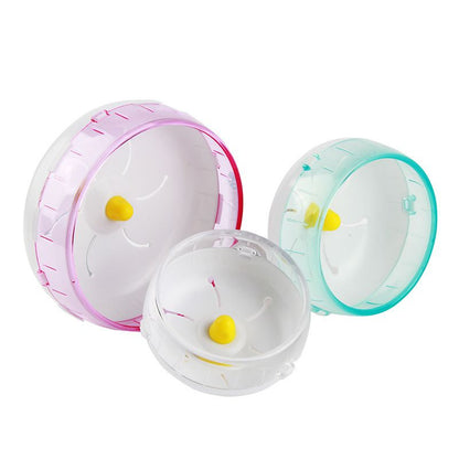 Hamsterrad, 3 Stück Halbtransparente Quiet Wheel für aktive Hamster, Leise und stabil, Hochwertiger Hamster Spielzeug (Nicht einschließlich des Ständers)