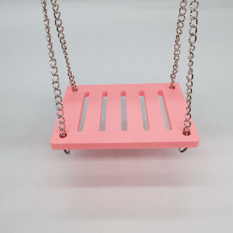 Spielzeug für Hamster, Hamster Schaukel Spielzeug, Kleines Zubehör für Hamsterkäfig, Auswahl aus vier Farben