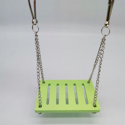 Spielzeug für Hamster, Hamster Schaukel Spielzeug, Kleines Zubehör für Hamsterkäfig, Auswahl aus vier Farben