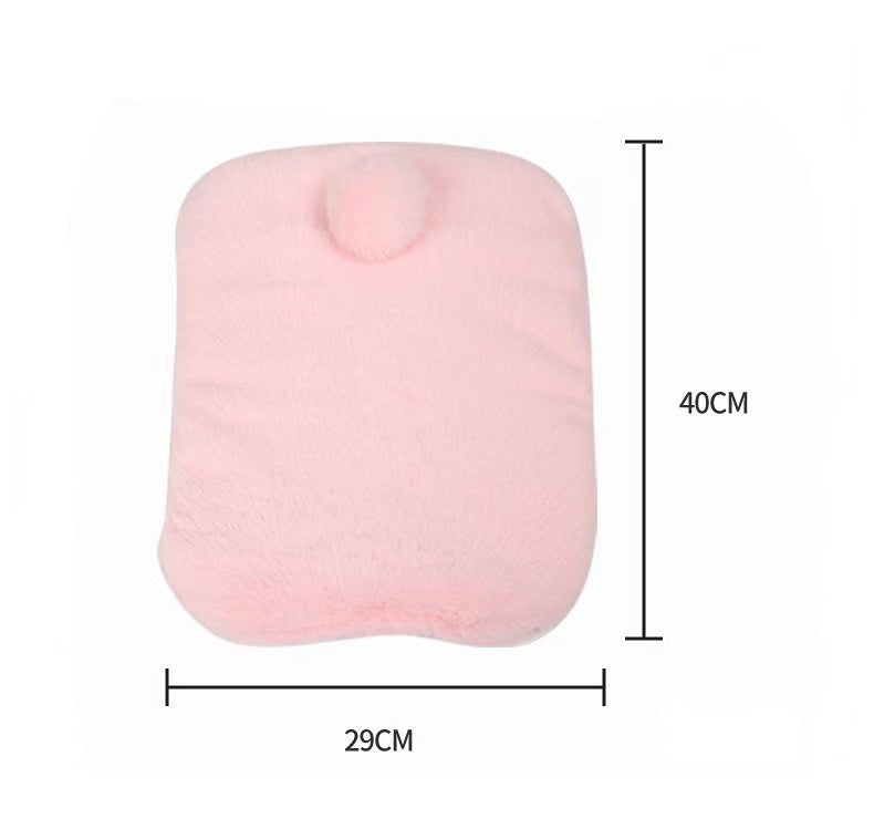 Kaninchen Spielzeug, Gemütliches PlüschMatte in Weiß & Rosa, Meerschweinchen Hamster geeignet, Entspannen Ruhen