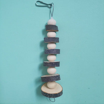 Meerschweinchen Spielzeug, Apfelbaumholz Kauspielzeug für Meerschweinchen, Hamster und Kleinnager, 20 cm lange Spielzeuge für gesunde Zähne