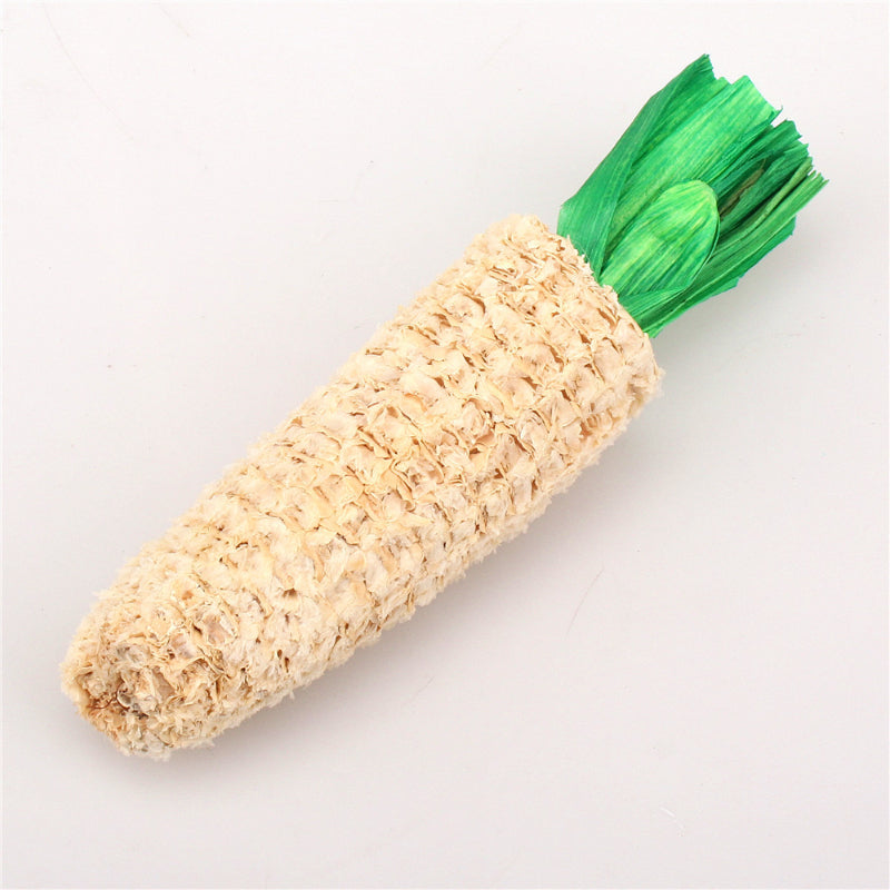 Kaninchen Spielzeug, Realistische Gemüseformen, Kauspielzeug für Zwergkaninchen, Hamsterspielzeug