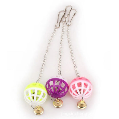 Wellensittich Spielzeug, Bunte Ballspielzeuge mit Glocken, 2er Set für den perfekten Spaß