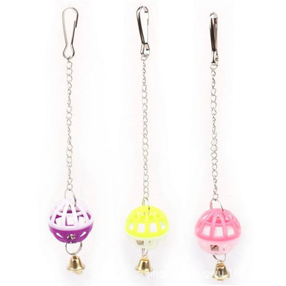 Wellensittich Spielzeug, Bunte Ballspielzeuge mit Glocken, 2er Set für den perfekten Spaß