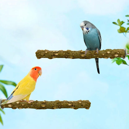 Spielzeug für Wellensittiche, Sitzstangen für Vogelkäfige, Kletter- und Stehspielzeug aus natürlichem Pfefferholz, 25 cm lang (1 Stück)