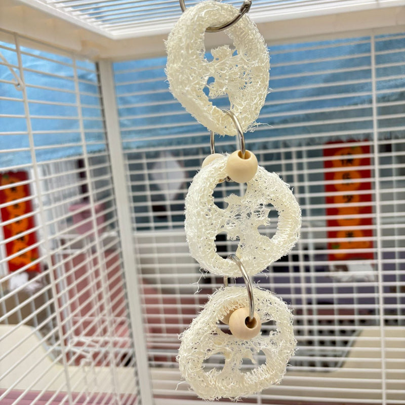 Wellensittich Spielzeug, Bunte Kauspielzeug aus Natürlichen Pflanze, Dekorative Vogelspielzeuge für Käfige, Reich an Stilen