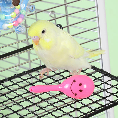 Wellensittich Spielzeug, Bunte Mini-Sandhammer mit raschelndes Geräusch für Unterhaltung, Greifer Spielzeug, Zufällige Farbe