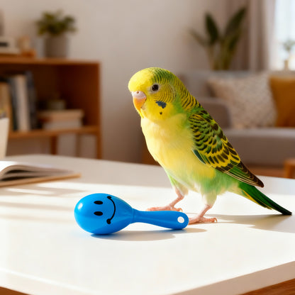 Wellensittich Spielzeug, Bunte Mini-Sandhammer mit raschelndes Geräusch für Unterhaltung, Greifer Spielzeug, Zufällige Farbe