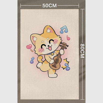 Kratzmatte, Karikatur Katzenmuster, Selbstklebende Kratzmatte für Wände und Gegenstände, Robustes und Abriebfestes