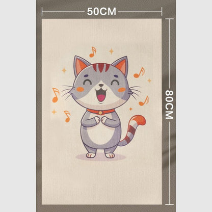 Kratzmatte, Karikatur Katzenmuster, Selbstklebende Kratzmatte für Wände und Gegenstände, Robustes und Abriebfestes