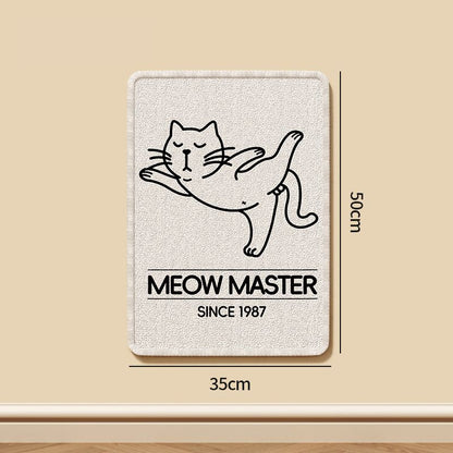 Kratzmatte Wand, Stehende Kratzmatte Wand für Katzen, Strapazierfähige und Fussel-Freie Kratzmatte, Schützt Ihre Möbel