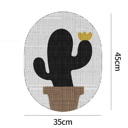 Kratzbrett für Katzen, Kaktus-Design, Wandmontage möglich, Wellpappe, langlebig & sauber, Schwarz oder Weiß