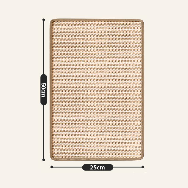 Kratzmatte, Sisal Katzen Kratzteppich, Schutz für Sofa vor Kratzern, Katzenkratzbrett mit Klettverschluss