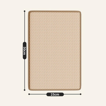 Kratzmatte, Sisal Katzen Kratzteppich, Schutz für Sofa vor Kratzern, Katzenkratzbrett mit Klettverschluss