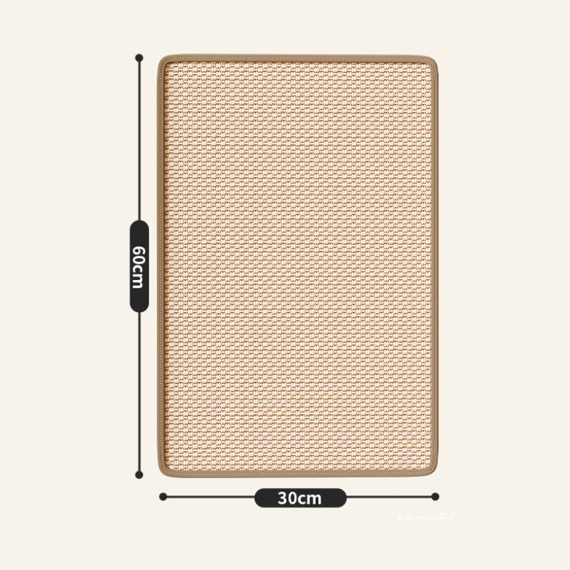 Kratzmatte, Sisal Katzen Kratzteppich, Schutz für Sofa vor Kratzern, Katzenkratzbrett mit Klettverschluss