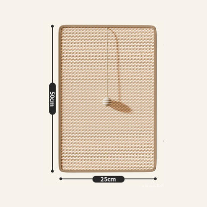 Kratzmatte, Sisal Katzen Kratzteppich, Schutz für Sofa vor Kratzern, Katzenkratzbrett mit Klettverschluss