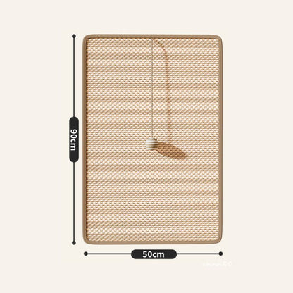 Kratzmatte, Sisal Katzen Kratzteppich, Schutz für Sofa vor Kratzern, Katzenkratzbrett mit Klettverschluss