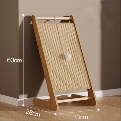 Katze Kratzpappe, Langlebiger Katzenkratzbaum aus Sisal, Platzsparendes Design für kleine Räume und Indoor Katzen