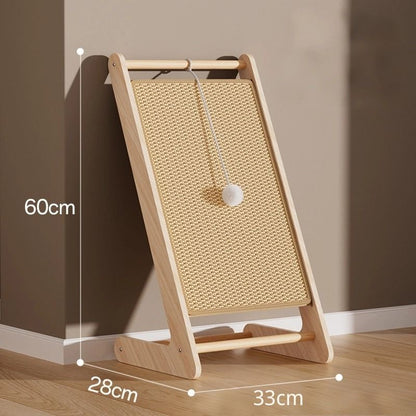 Katze Kratzpappe, Langlebiger Katzenkratzbaum aus Sisal, Platzsparendes Design für kleine Räume und Indoor Katzen