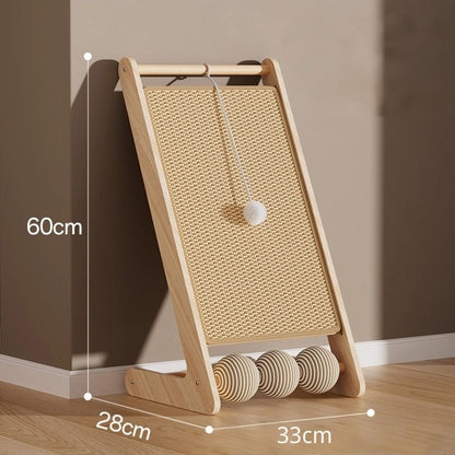 Katze Kratzpappe, Langlebiger Katzenkratzbaum aus Sisal, Platzsparendes Design für kleine Räume und Indoor Katzen