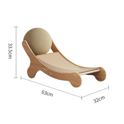 Kratzmöbel Katze, Katzen Kratzen an Möbel, Kratzmatte aus Sisal mit Sisalball, Stabiler Ruheplatz Für Katzen