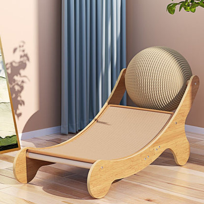 Kratzmöbel Katze, Katzen Kratzen an Möbel, Kratzmatte aus Sisal mit Sisalball, Stabiler Ruheplatz Für Katzen