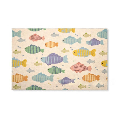 Kratzwand Katze, Kratzbrett für Schützt  Sofa, Cartoon-Design, Selbstklebend Kratzmatte Katze, 80cmx50cm