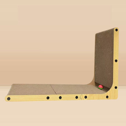 Kratzecken Latzen, L-förmige Katzenkratzbrett, platzsparend im Eckbereich, ideales Kratzmöbel für Katzen