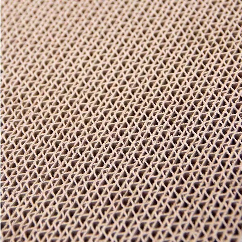 Kratzbrett aus Pappe für Katzen, Wellpappe Katzen Kratzspielzeug, Kratzunterlage in Quadrat oder Rechteck