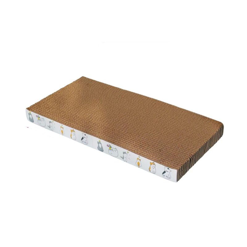 Kratzbrett aus Pappe für Katzen, Wellpappe Katzen Kratzspielzeug, Kratzunterlage in Quadrat oder Rechteck