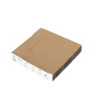 Kratzbrett aus Pappe für Katzen, Wellpappe Katzen Kratzspielzeug, Kratzunterlage in Quadrat oder Rechteck