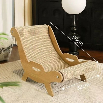 Kratzmöbel Katze, Katzenkratzplatte im Liegesessel-Design, Robuste und langlebige, Geeignet für Katzen bis 10 Kilogramm