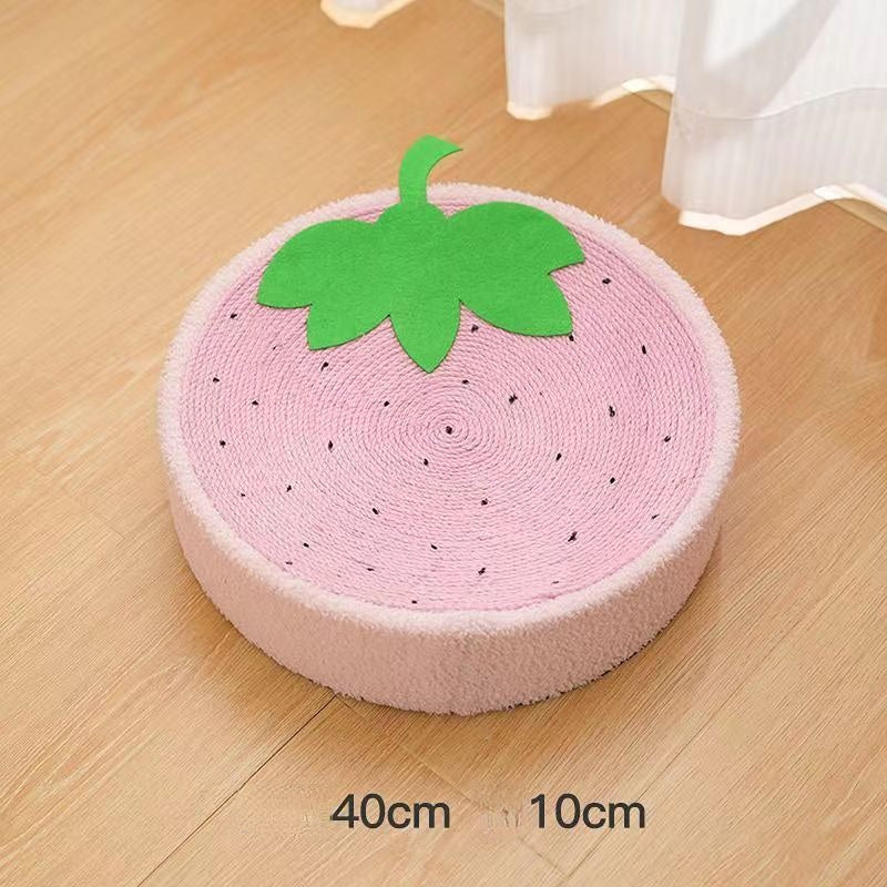 Kratzpappe für Katzen, Rundes Katzenkratzbett, süßes Cartoon-Design, 40cm Katzen-Loungesessel, mehrere Versionen