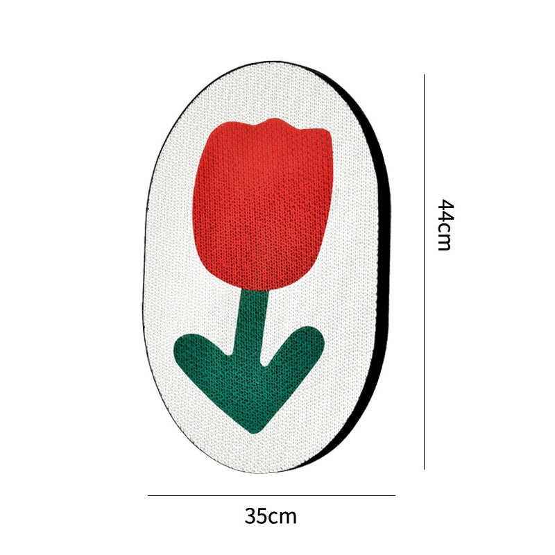 Katze Kratzpappe, Bunte Katzen Kratzmatte aus Wellpappe mit Cartoon-Motiven, Strapazierfähige Katzenspielzeug