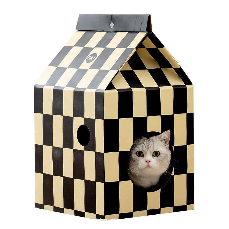 Kratzbrett für Katzen, aus Wellpappe, Drei Designs, Vielfältige für Spiel und Entspannung, Perfekt für Katzen jeden Alters (1 Stück)